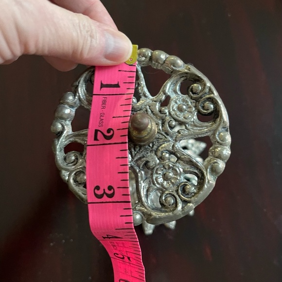 Antique Silver Plated Toothbrush Holder - Picture 4 of 6